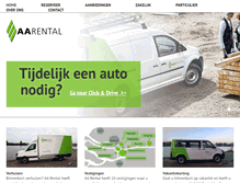 Tablet Screenshot of aarental.nl